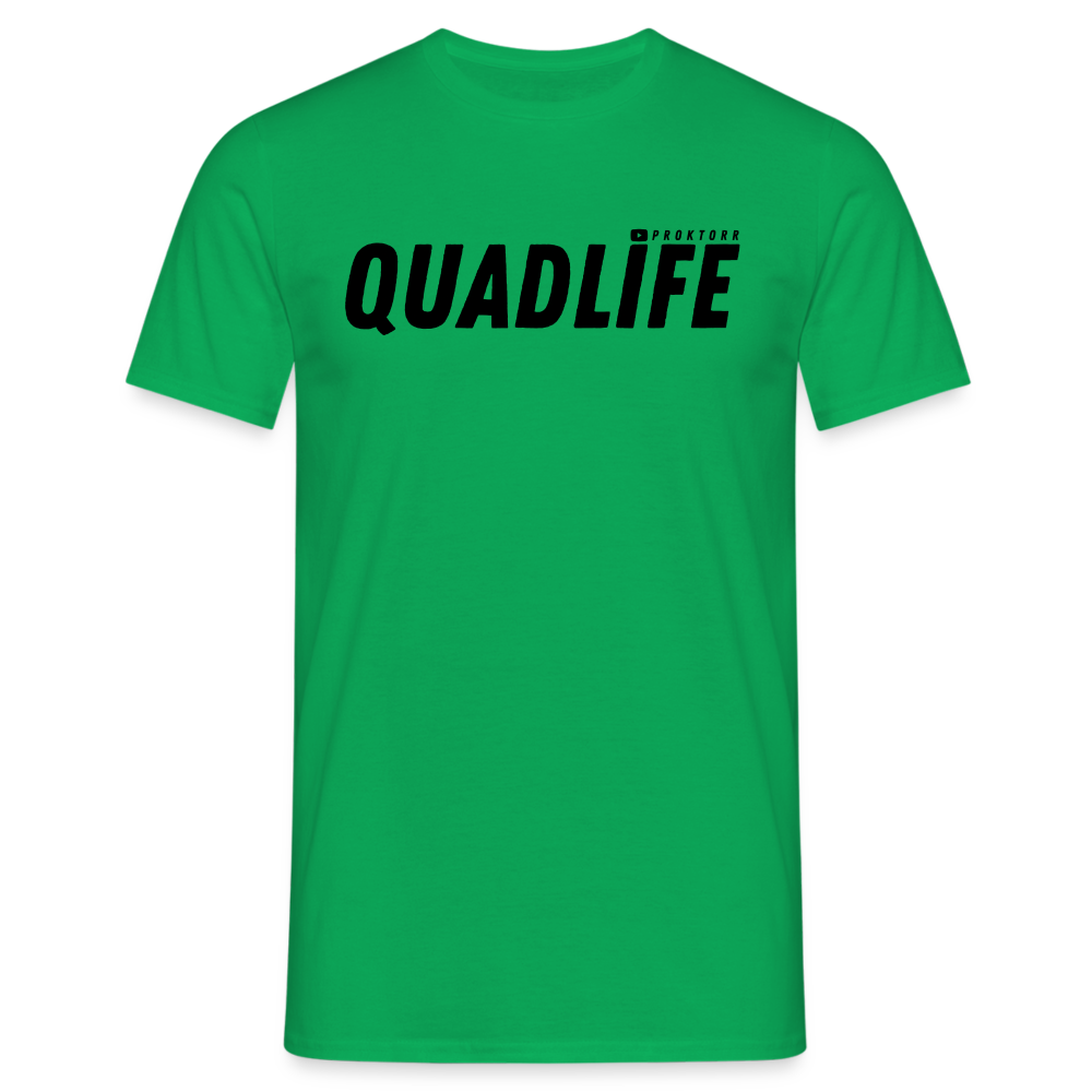 T-shirt QUADLIFE (logo noir) - vert