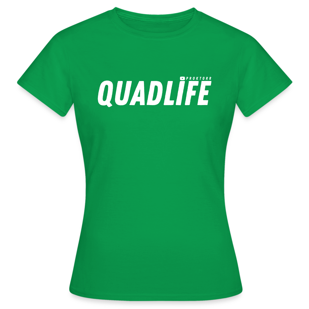 T-shirt QUADLIFE (logo blanc) - vert