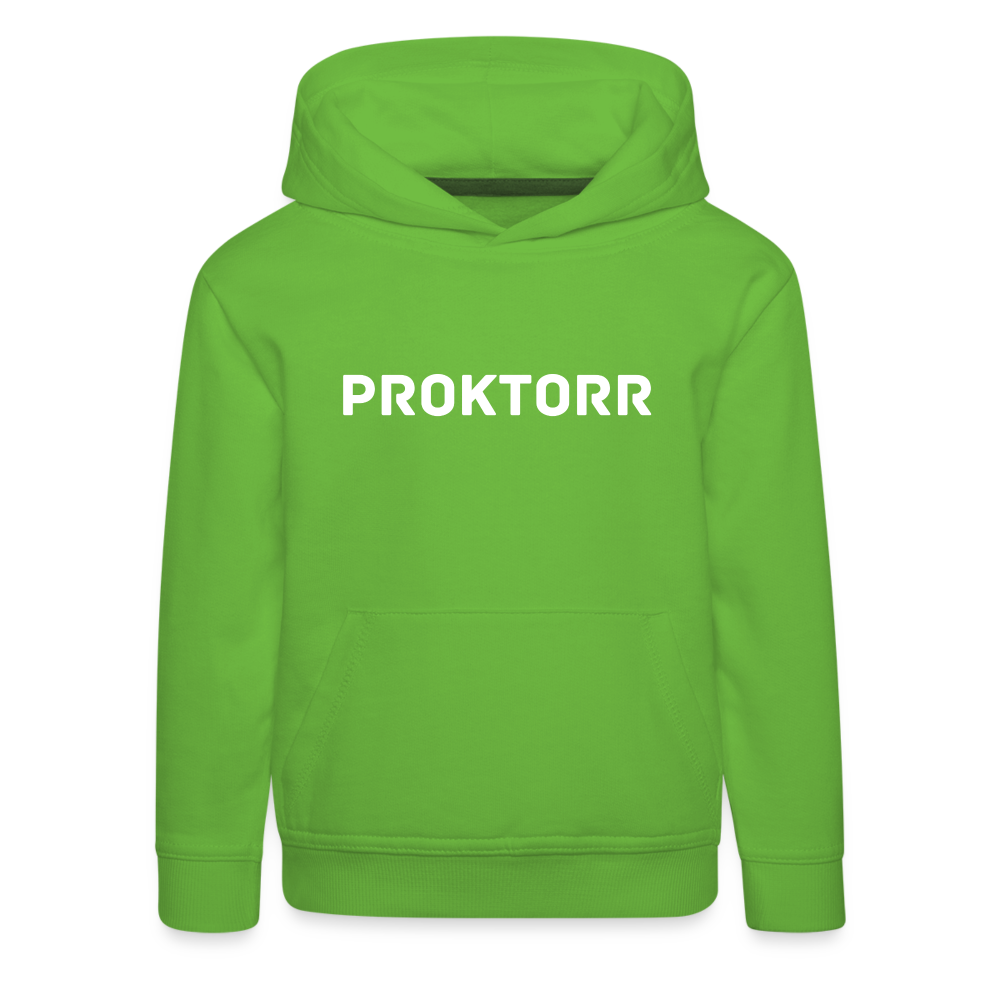 Sweat à capuche PROKTORR (logo blanc) - vert clair