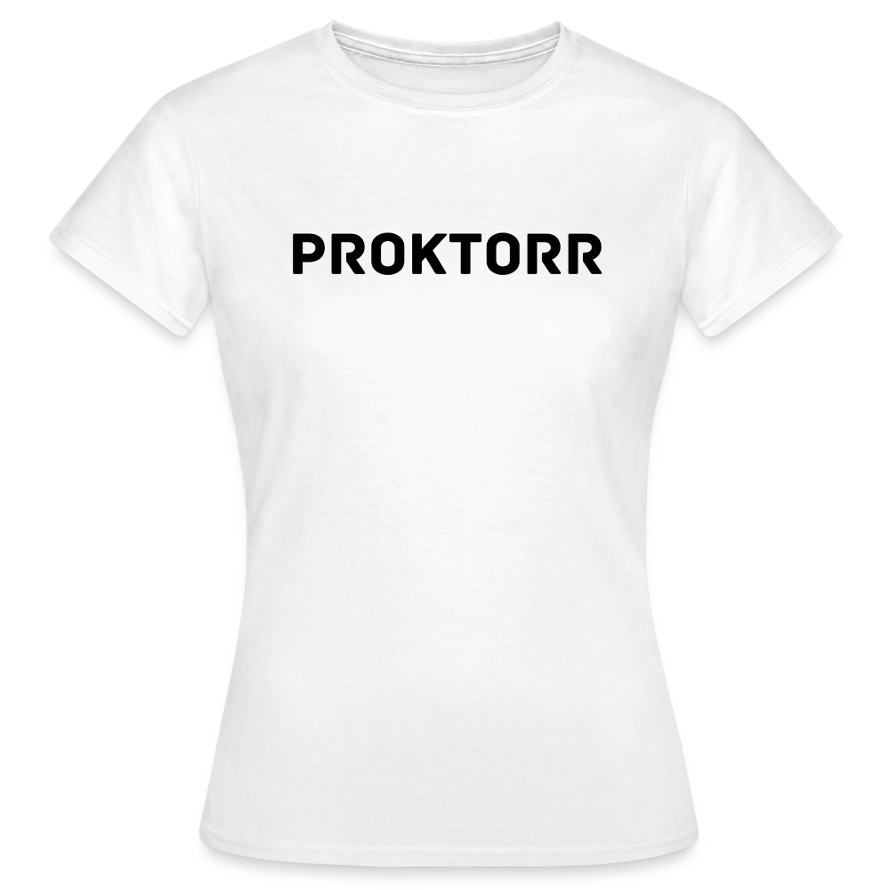 T-shirt PROKTORR (logo blanc) - blanc