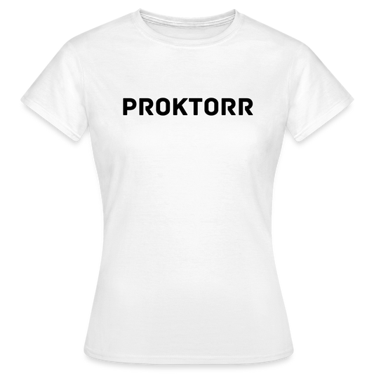 T-shirt PROKTORR (logo blanc) - blanc