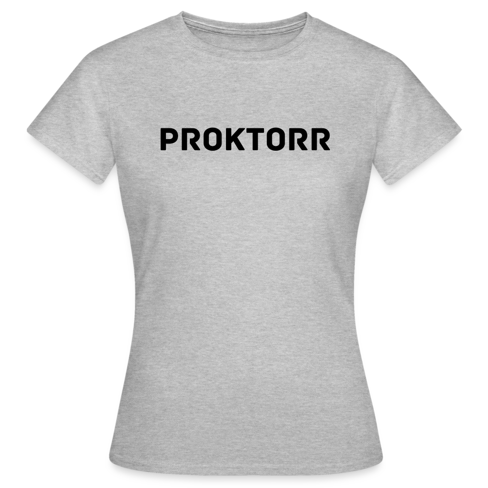 T-shirt PROKTORR (logo blanc) - gris chiné