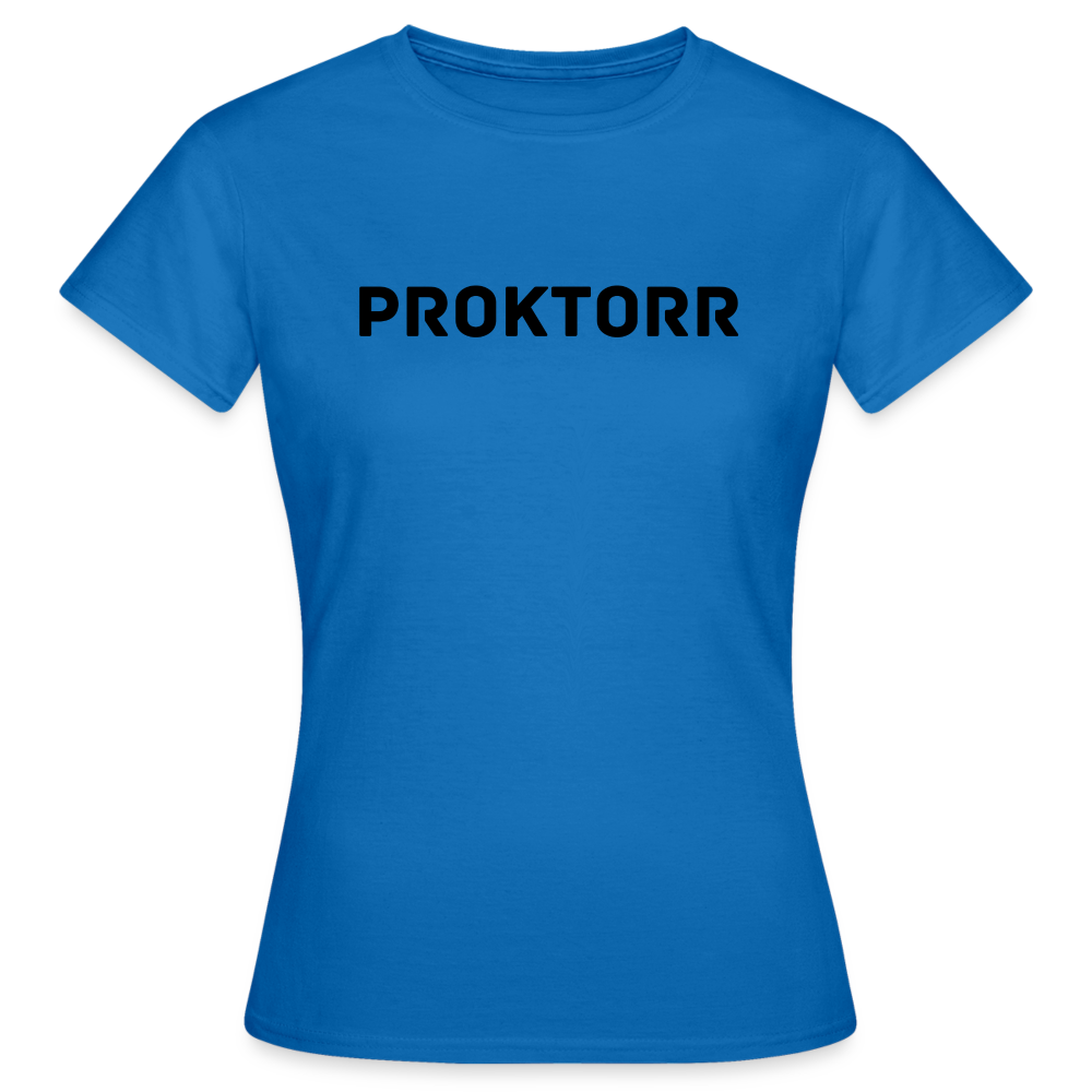 T-shirt PROKTORR (logo blanc) - bleu royal