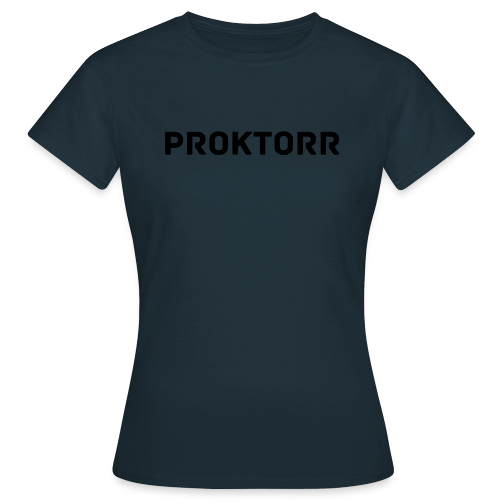 T-shirt PROKTORR (logo blanc) - marine