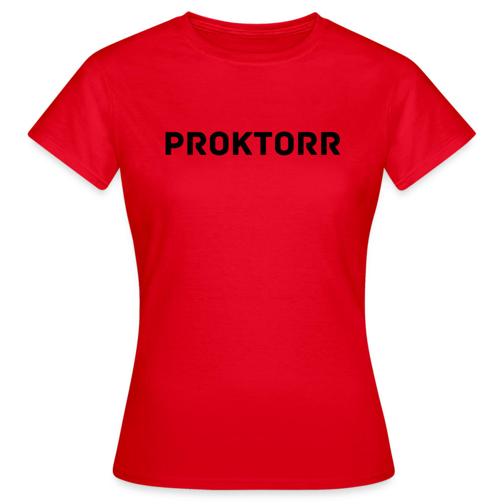 T-shirt PROKTORR (logo blanc) - rouge