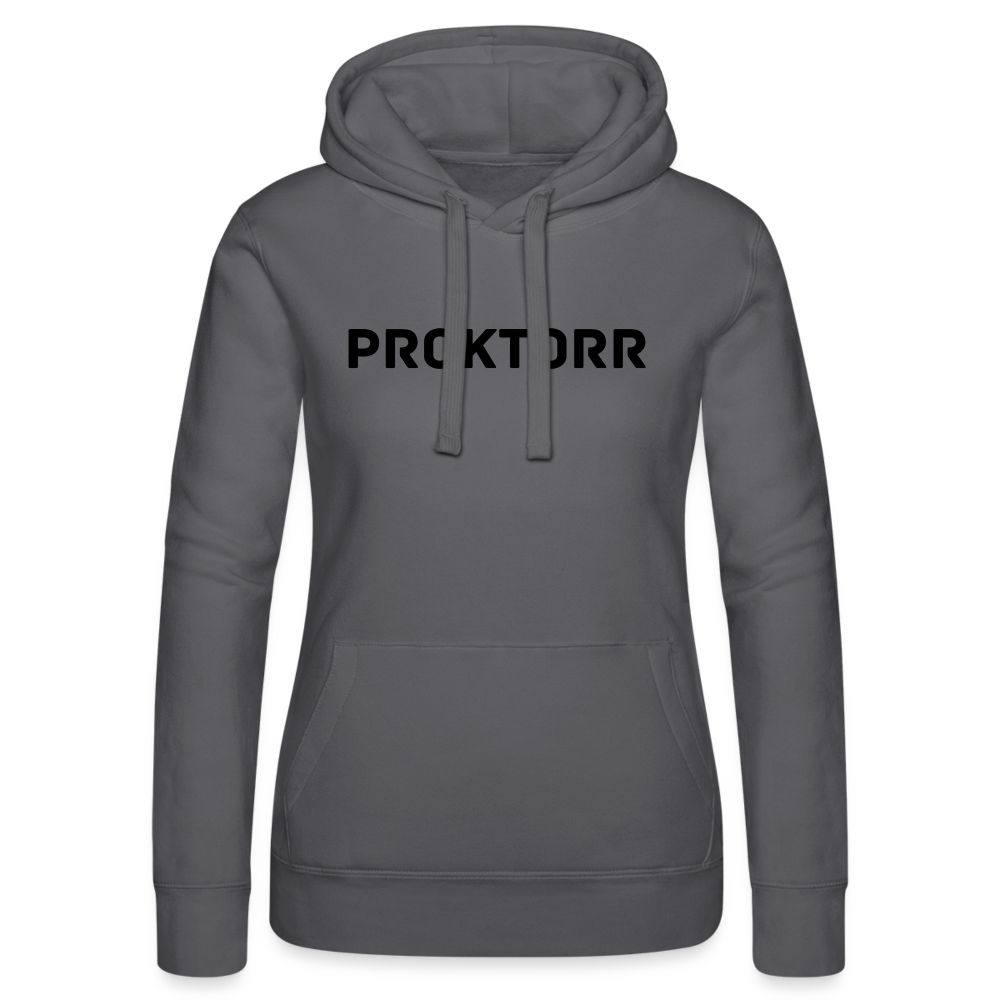 Sweat à capuche PROKTORR (logo noir) - gris