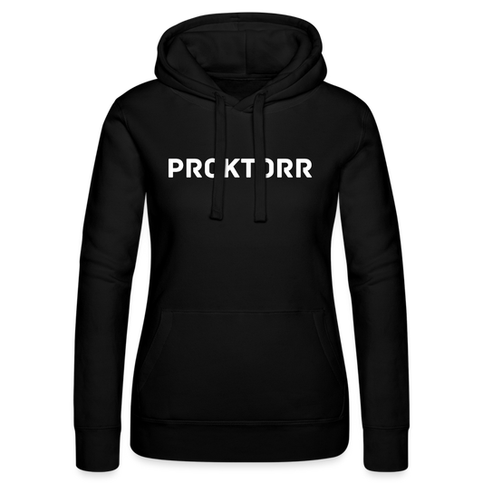 Sweat à capuche PROKTORR (logo blanc) - noir