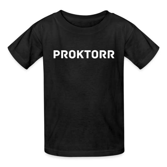 T-shirt PROKTORR (logo blanc) - noir