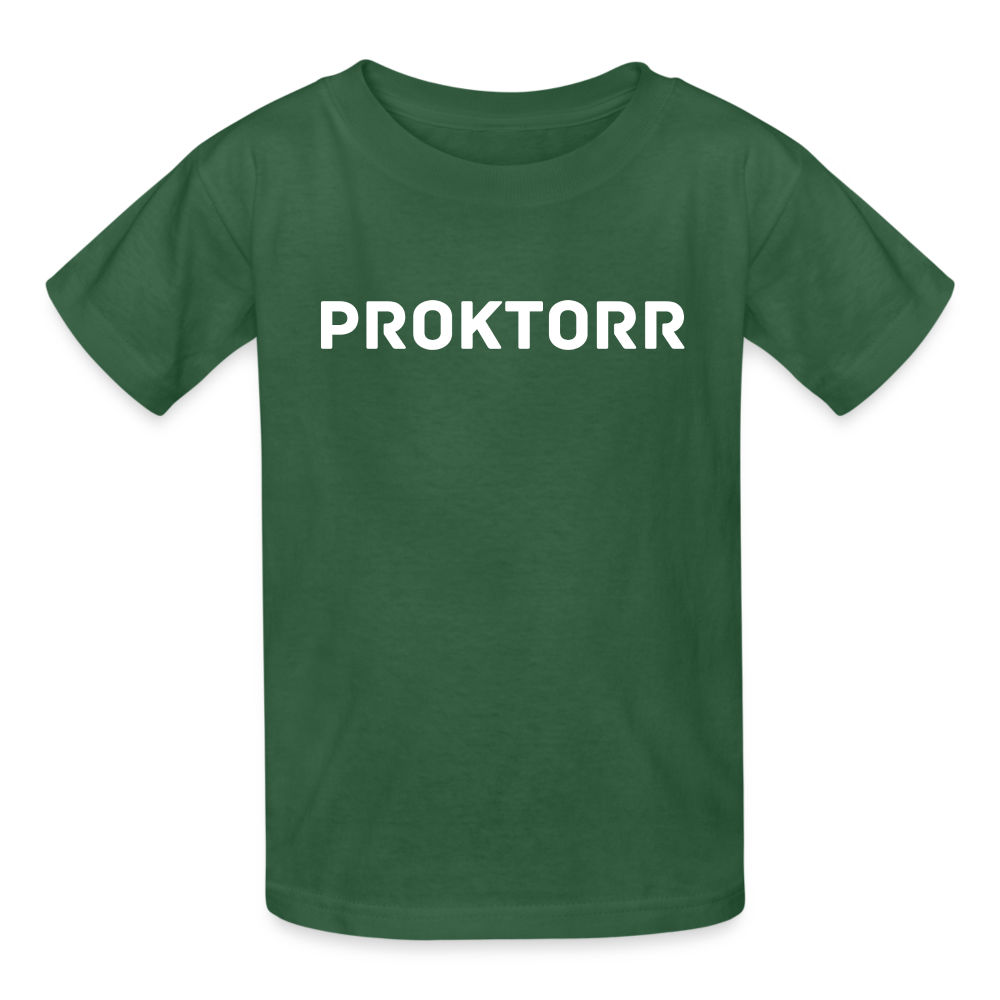 T-shirt PROKTORR (logo blanc) - vert bouteille