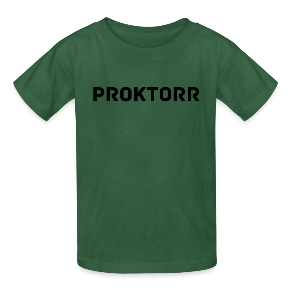 T-shirt PROKTORR (logo noir) - vert bouteille