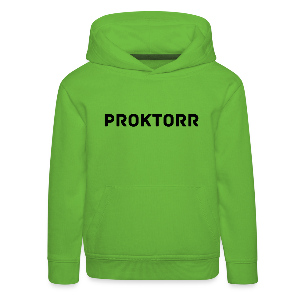 Sweat à capuche PROKTORR (logo noir) - vert clair