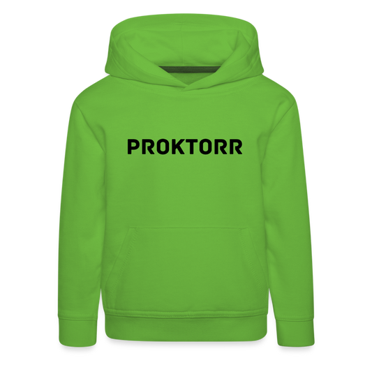 Sweat à capuche PROKTORR (logo noir) - vert clair