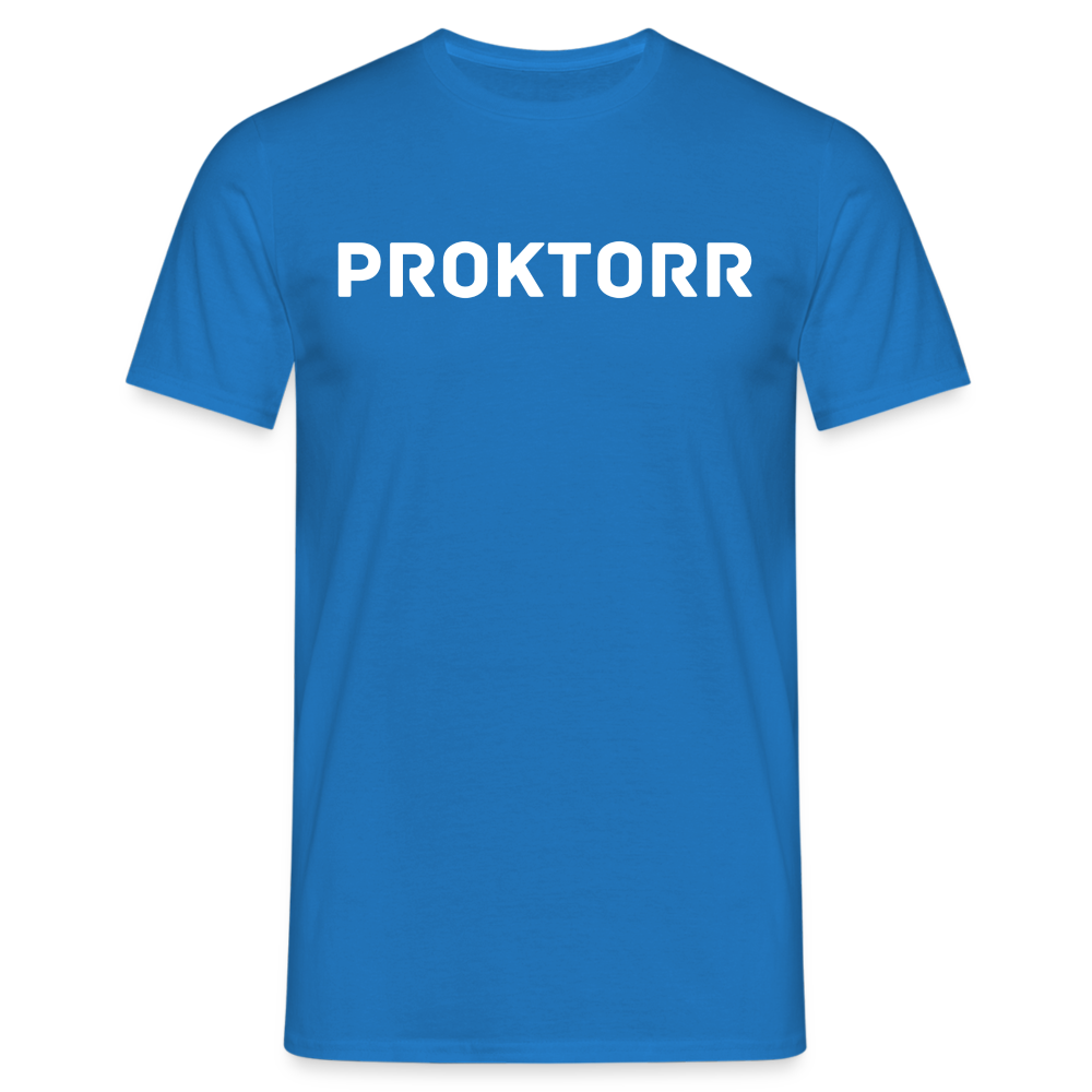 T-shirt PROKTORR (logo blanc) - bleu royal