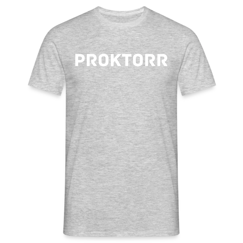 T-shirt PROKTORR (logo blanc) - gris chiné