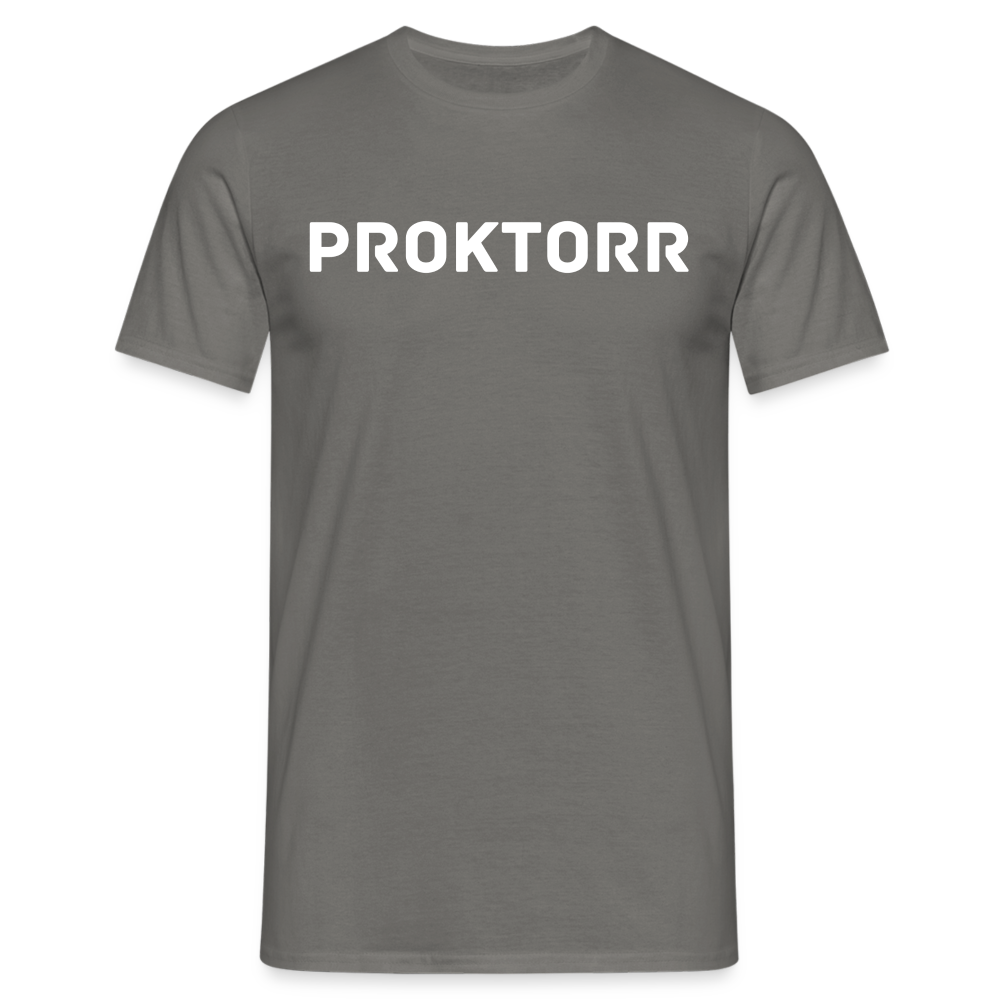 T-shirt PROKTORR (logo blanc) - gris graphite