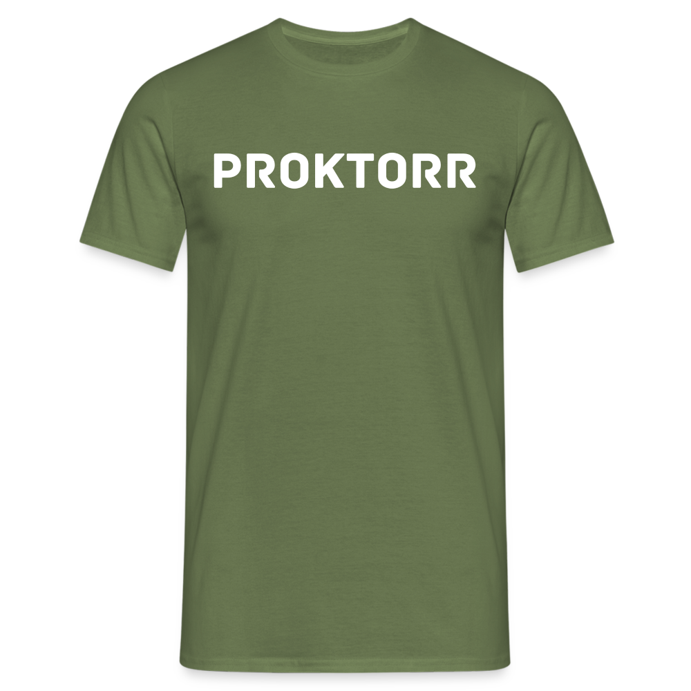 T-shirt PROKTORR (logo blanc) - vert militaire