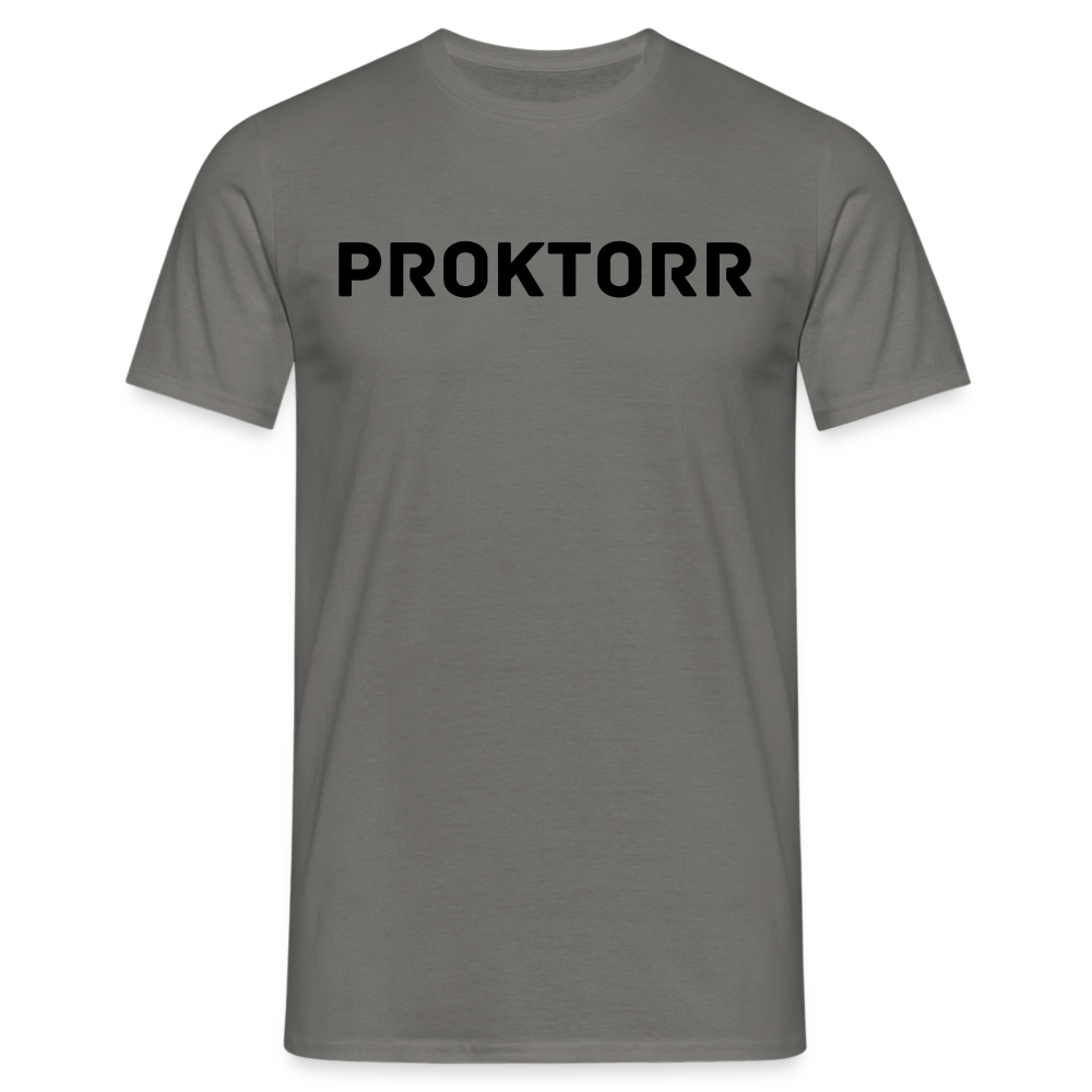 T-shirt PROKTORR (logo noir) - gris graphite