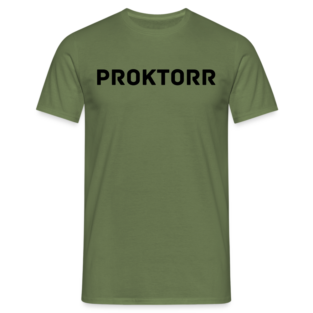 T-shirt PROKTORR (logo noir) - vert militaire