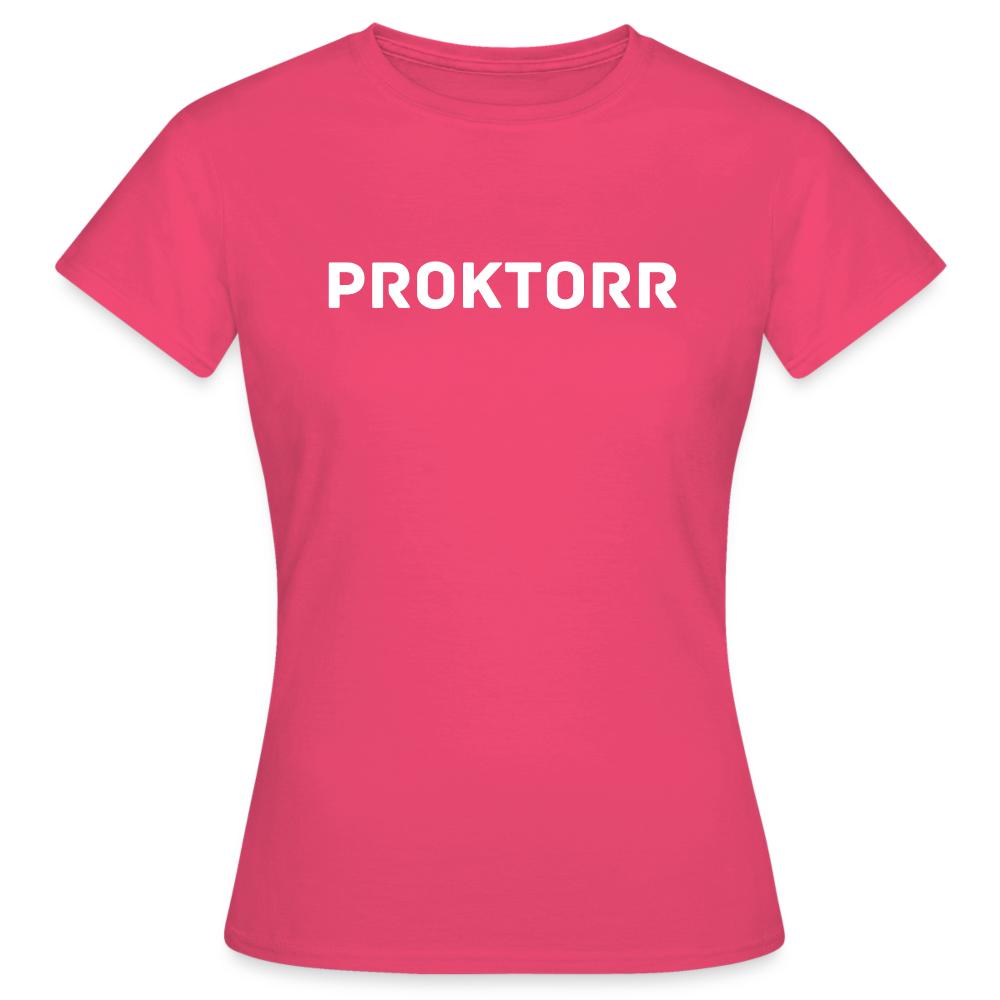 T-shirt PROKTORR (logo blanc) - rose azalée