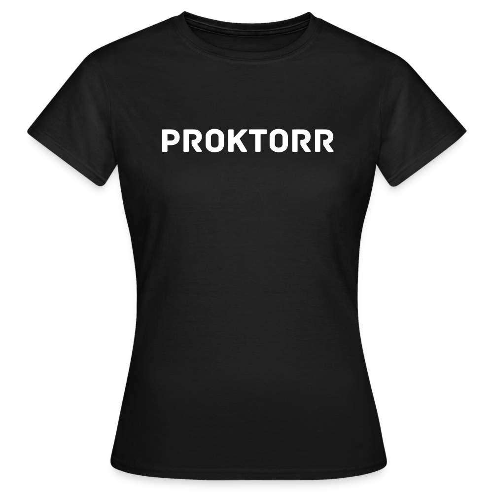 T-shirt PROKTORR (logo blanc) - noir