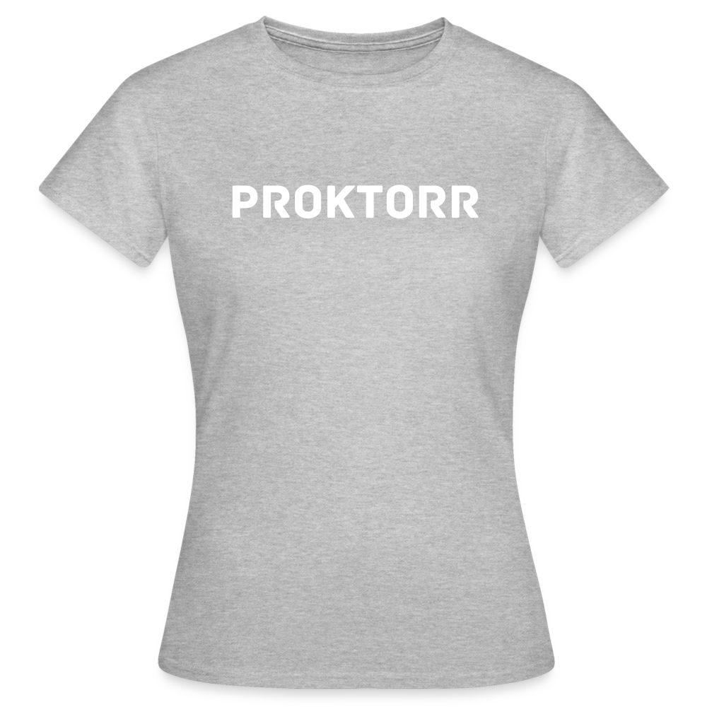 T-shirt PROKTORR (logo blanc) - gris chiné