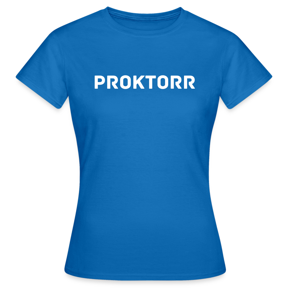 T-shirt PROKTORR (logo blanc) - bleu royal