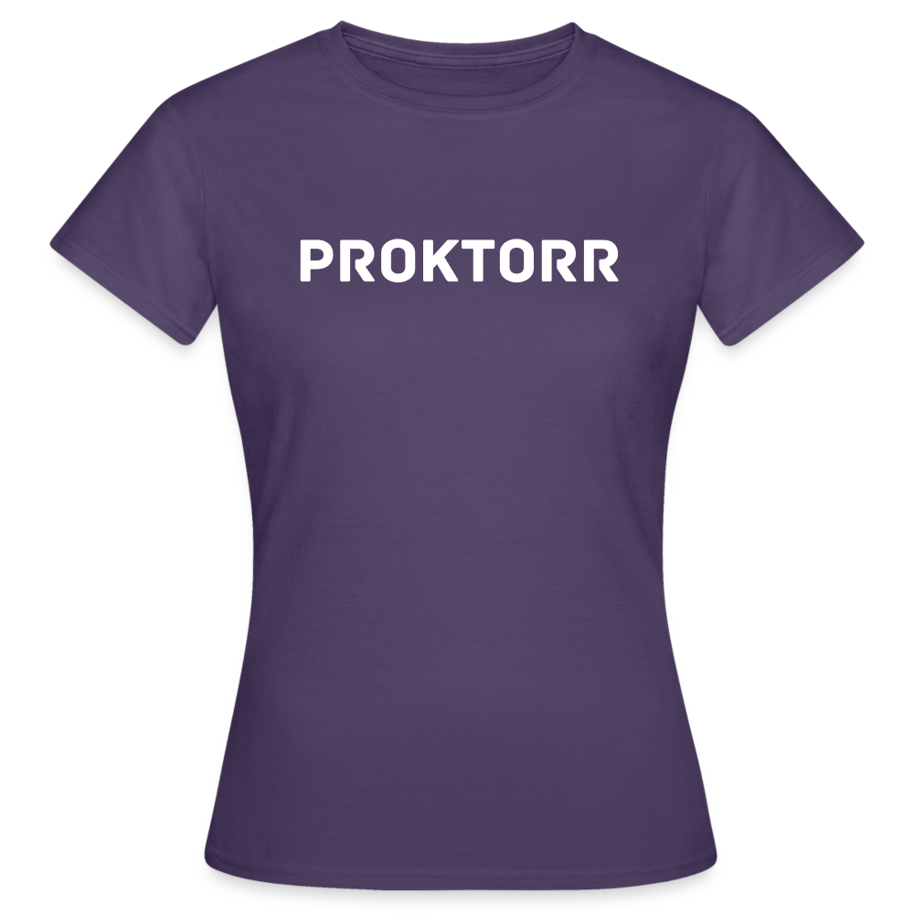 T-shirt PROKTORR (logo blanc) - violet foncé