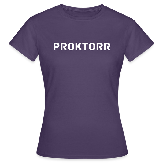 T-shirt PROKTORR (logo blanc) - violet foncé